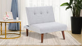 ZUN Comfy Mini Couches, Small Recliner Futon Chair with Adjustable Backrest, Armless Living Room Couch W2121134935