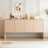 ZUN TREXM Minimalist Style 60"L Large Storage Space Sideboard with 4 Doors and Rebound Device for Living WF304383AAA