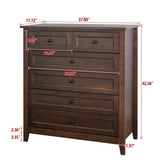ZUN solid Wood spray-painted drawer dresser bar,buffetware cabinet lockers buffet server console W679103293