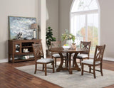 ZUN Formal Classic Crafted Design Dining Room Set of 2 Wooden Cushion Seat Distressed paint HSESF00F1839