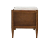 ZUN Accent Bench with Storage and Upholstered Cushion B035129470