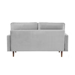 ZUN 69” Upholstered Sofa Couch Furniture, Modern Velvet Loveseat, Tufted 3-seater Cushion with Bolster B082111392