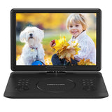 ZUN DBPOWER 16.9" Portable DVD Player with 14.1" HD Swivel Large Screen, Support DVD/USB/SD Card and 05667694