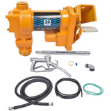 ZUN 20GPM 12V Fuel Transfer Pump with Nozzle Kit for Transfer of Gasoline Diesel Fuel 23359108