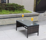 ZUN Outdoor patio Furniture 1 Coffee Table with clear tempered glass W20966895