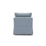 ZUN Modern Fabric Linen Middle Module for Modular Sofa Sectional Sofa Couch Accent Armless Chair, W1439118854