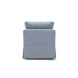 ZUN Modern Fabric Linen Middle Module for Modular Sofa Sectional Sofa Couch Accent Armless Chair, W1439118854