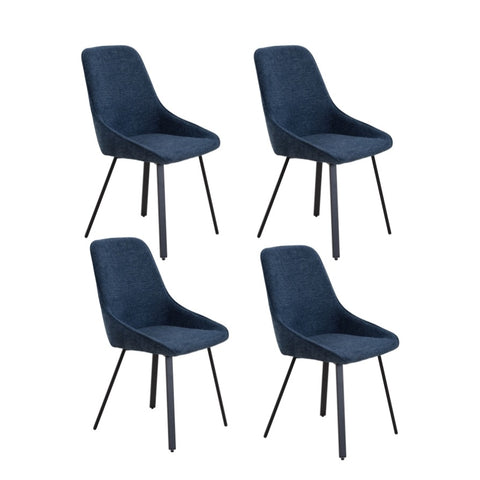ZUN Dining Chairs set of 4, Side Chairs, Adjustable Kitchen Chairs Accent Chair Cushion W87647954