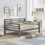 ZUN Wooden Full Size Daybed with Clean Lines, Gray WF199367AAE
