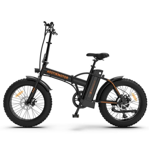 ZUN AOSTIRMOTOR Folding Electric Bike Ebike Bicycle 500W Motor 20" Fat Tire With 36V/13Ah Li-Battery 20211221A20B