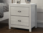 ZUN Solid Wood White Night Stand, Bedside Table, End Table, Desk with Drawers for Living Room, Bedroom B03768226