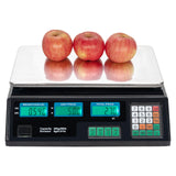 ZUN ACS-30 40kg/5g Digital Price Computing Scale for Vegetable US Plug Silver & Black 93678793