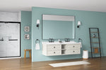 ZUN 84in. W x48 in. H Metal Framed Bathroom for Wall, X Inch Rectangle, Bathroom Vanity W1272101957
