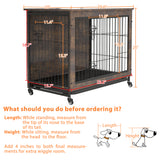 ZUN 23 Inch Brown Heavy-Duty Dog Crate Furniture 64310384