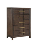 ZUN Kenzo Modern Style Chest Made with Wood in Walnut B009139181