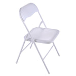 ZUN Folding and Stackable Chair Set, 5 Pack for Wedding, Picnic, Fishing and Camping, White W2181P147706