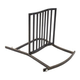 ZUN Flat Tube Single Rocking Chair Bronze Color 36133929