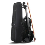 ZUN Full Size 4/4 Violin Set for Adults Beginners Students with Hard Case,Violin 12531694