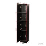 ZUN Freestanding Cabinet with Inadjustable Shelves and two Doors for Kitchen, Dining Room,black W33165048