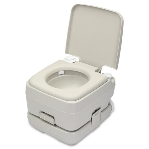 ZUN 2.6 Gallon Portable Removable Flush Toilet with Double Outlet 00276143