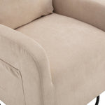 ZUN JiaDa Upholstered Swivel Glider.Rocking Chair for Nursery in Beige.Modern Style One Left Bag W150868119