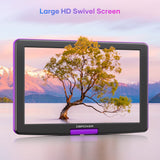 ZUN DBPOWER 17.9" Portable DVD Player with 15.6" Large HD Swivel Screen, 6 Hour Rechargeable Battery, 34287685