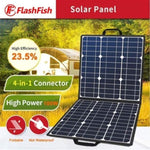 ZUN 100W 18V Solar Panel,Foldable Solar Charger with 5V USB 18V DC Output Compatible with W104156897