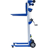 ZUN Fixed Straddle Hand Winch Lift Truck, 34.6" Length, 24.8" Width, 66.9" Height, 500 lbs Capacity W46594435
