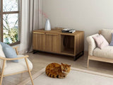 ZUN Cat house,Tv stand,Cat house and Tv stand in one, pet house,for Living Room W68842785