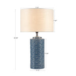 ZUN Geometric Ceramic Table Lamp B03596576