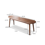 ZUN Natural Oak Wood Dining Bench Bed Bench for Dining Room, Bedroom 99208823