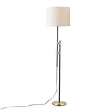 ZUN Asymmetrical Adjustable Height Metal Floor Lamp B03595710