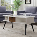 ZUN White Coffee Table for Living Room 23540126