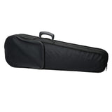 ZUN Durable Cloth Fluff Triangle Shape Case with Beige Lining for 4/4 Violin Black 66355833