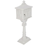 ZUN Cast Aluminum Mail Box,Postal Box , Mailbox Color White W46563687