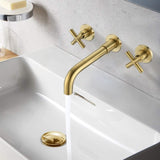 ZUN Bathroom Faucet Wall Mounted Bathroom Sink Faucet W92851560