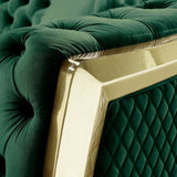ZUN Velvet Stainless Steel Frame Surround Upholstered Armchair W1241130450