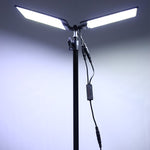 ZUN LED Work with Stand, 11200 Lumen Dual-Head Tripods Construction, Outdoor Construction W46566952