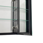 ZUN 34" W x 26" H Modern Wall Mounted LED Frontlit Bathroom Mirror Cabinet with US standard plug, W1865109006