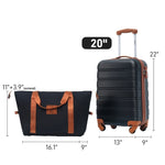 ZUN Hardshell Luggage Sets 20inches + Bag Spinner Suitcase with TSA Lock Lightweight PP309431AAP