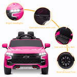 ZUN Dual Drive 12.00V 7A.h with 2.4G Remote Control HL588 Chevrolet Tahoe SUV Pink 45083026