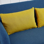 ZUN Twins Sofa Bed Blue Fabric W109791644