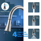 ZUN Touchless Kitchen Faucet Automatic Motion Sensor Christmas Gift, Kitchen Sink Faucets with 4 Modes W108366789
