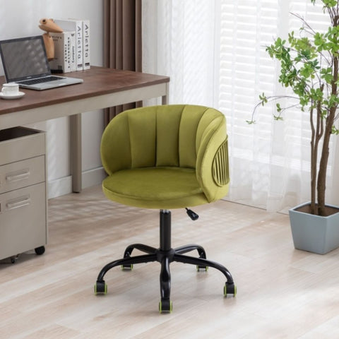 ZUN Zen Zone Velvet Leisure office chair, suitable for study and office, can adjust the height, can W117063169