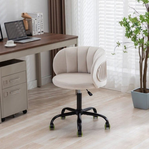 ZUN Zen Zone Velvet Leisure office chair, suitable for study and office, can adjust the height, can W117064093