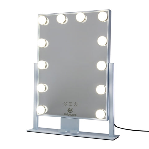 ZUN Hollywood Vanity Mirror Makeup Mirror with Dimmable lights 12 LED Bulbs 33959475
