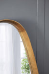 ZUN 30"x38" Irrgeular Mirror with Wood Frame, Wall Mirror for Living Room Bathroom Entryway W2078126451