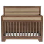ZUN Certified Baby Safe Crib, Pine Solid Wood, Non-Toxic Finish, Brown WF304220AAB