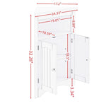 ZUN sideboard cabinet,corner cabinet,Bathroom Floor Corner Cabinet with Doors and Shelves, Kitchen, W1781108581