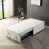 ZUN Multipurpose Linen Fabric Ottoman Lazy Sofa Pulling Out Sofa Bed W1097109513